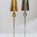 Chrome floor lamp