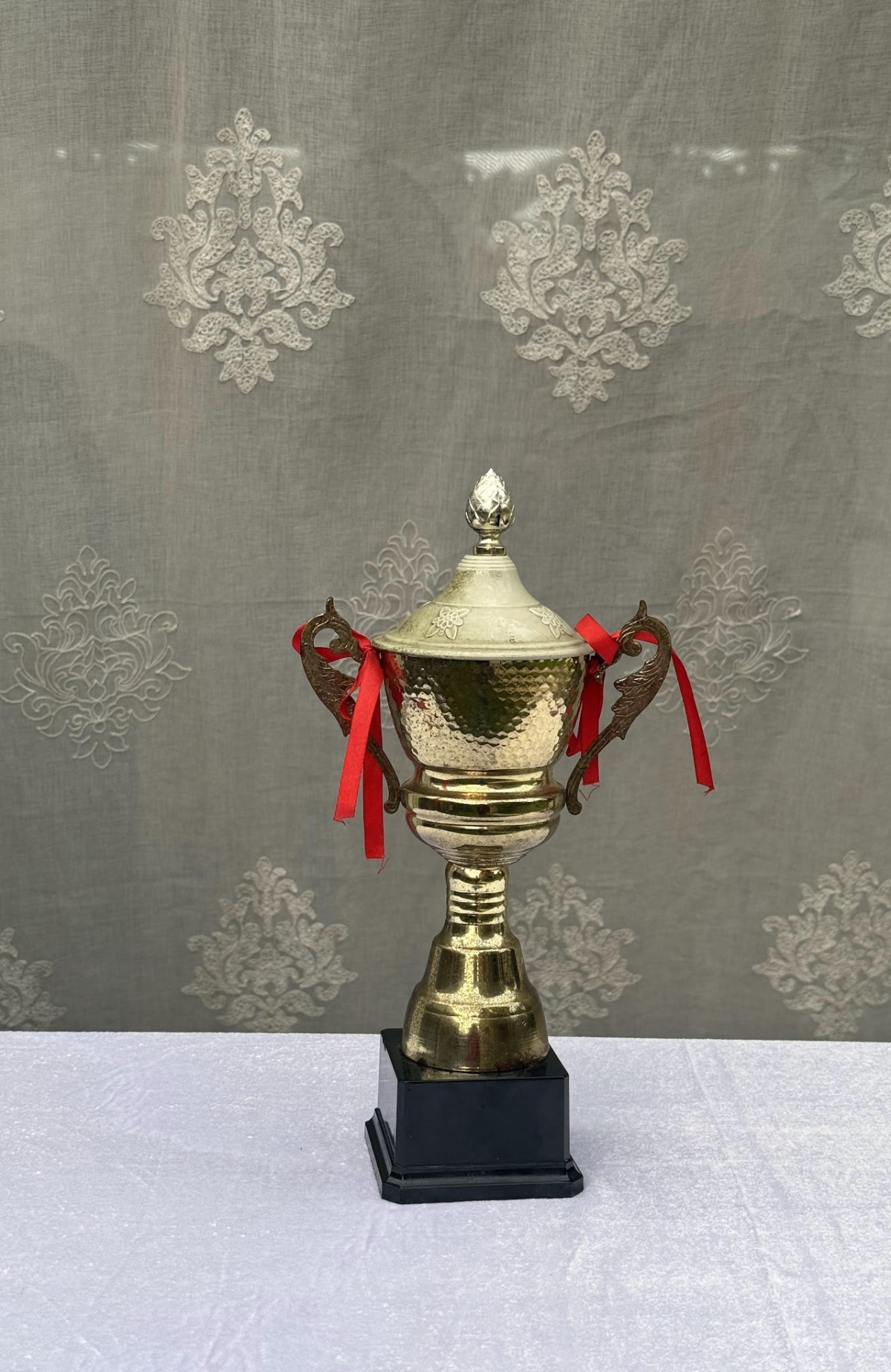 Classic Gold Trophy With Lid 2 Classic Gold Trophy With Lid - Image 1