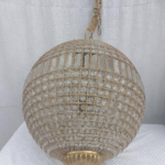 Crystal globe chandelier