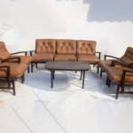 Danish leather 3-seater chair