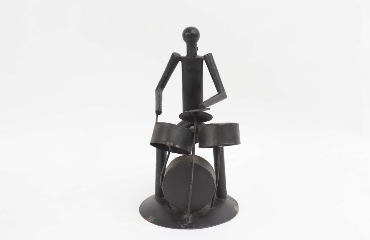 Drummer Metal Sculpture - Image 1