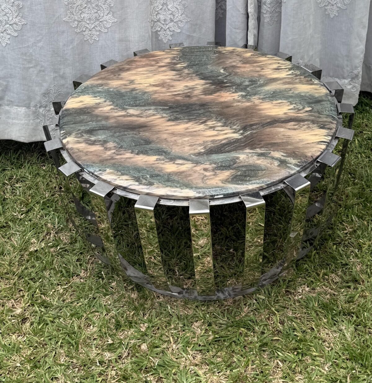 Faux Marble Coffee Table - Image 1