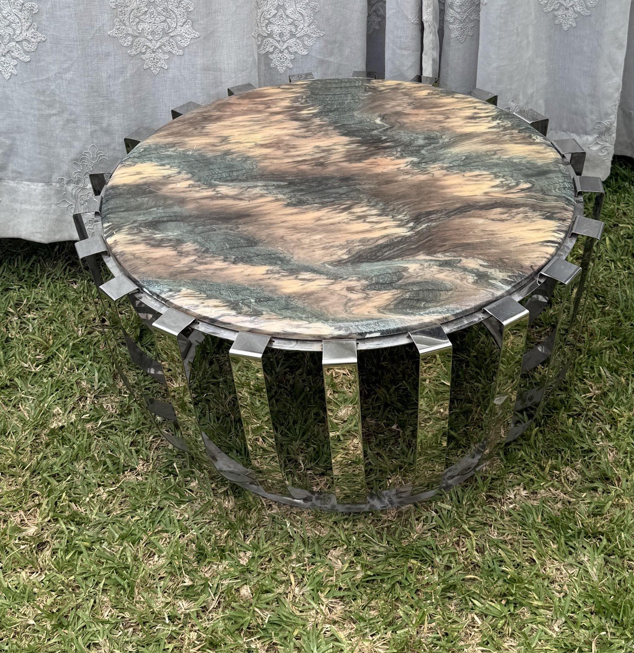 Faux Marble Coffee Table Faux Marble Coffee Table - Image 1