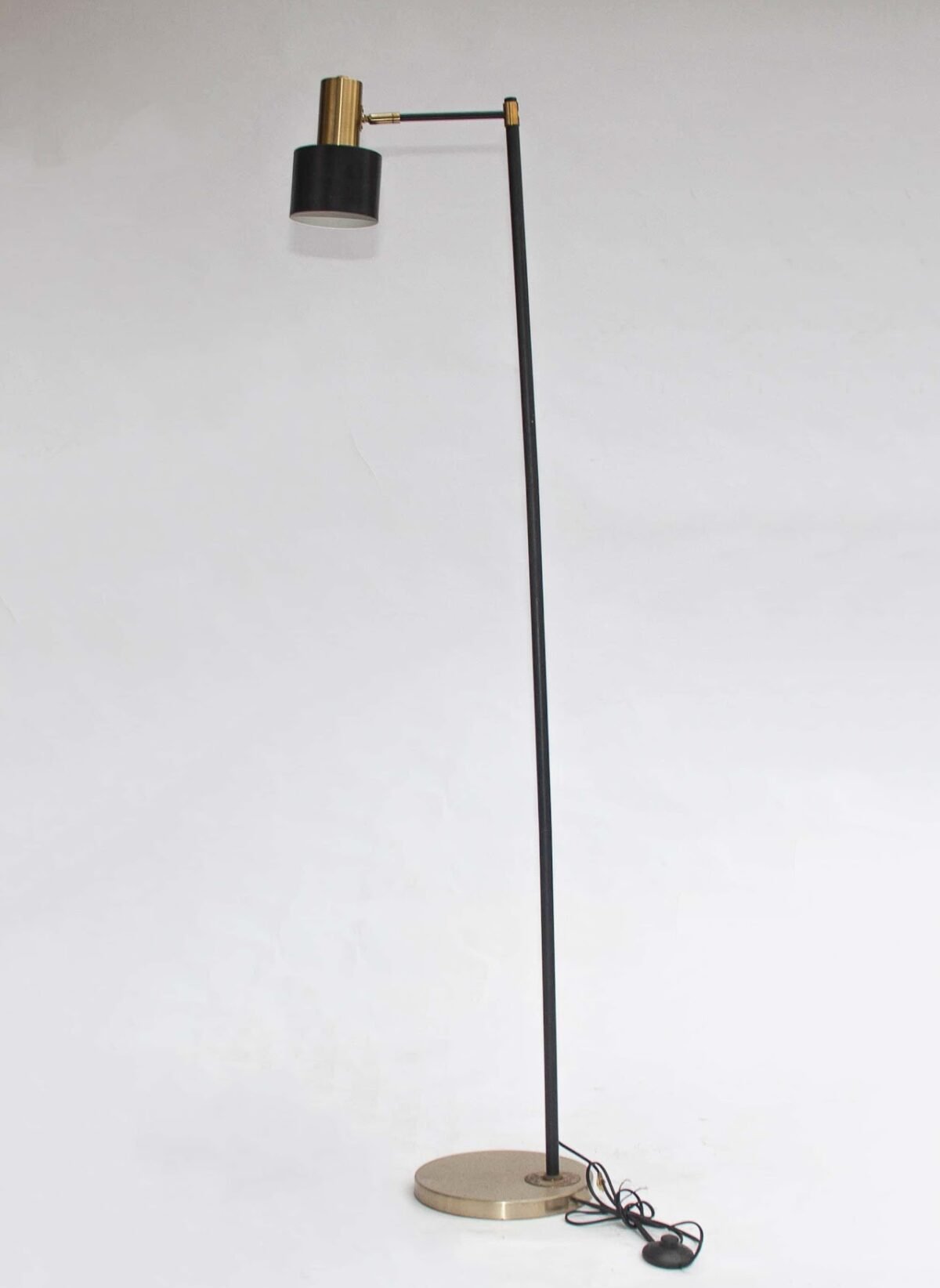 Floor Lamp 9 Black and Brass Adjustable Floor Lamp - Image 1