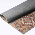 Geometric patterned rug