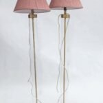 Glass floor lamp