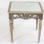 Glass top side table