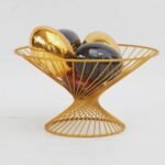 Gold Basket Table Decor