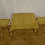 Gold nesting coffee table