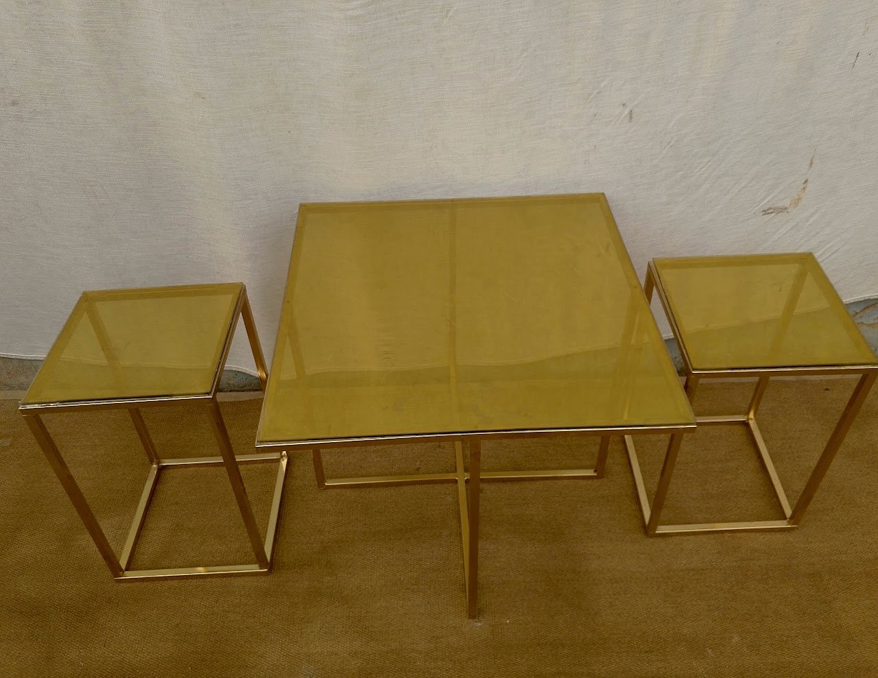Gold Nesting coffee Table Gold nesting coffee table - Image 1