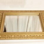 Gold Wooden Frame Mirror