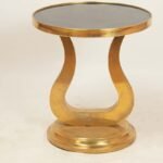Gold chrome stool