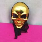 Golden skeleton mask