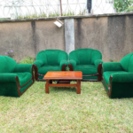 Green Single seater sofa
