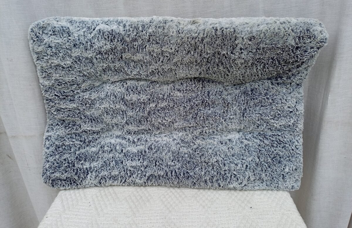 Grey Fluffy throw Pillow Grey Fluffy Throw Pillow - Image 1