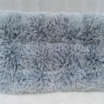 Grey Fluffy throw Pillow