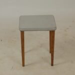 Grey wooden stool