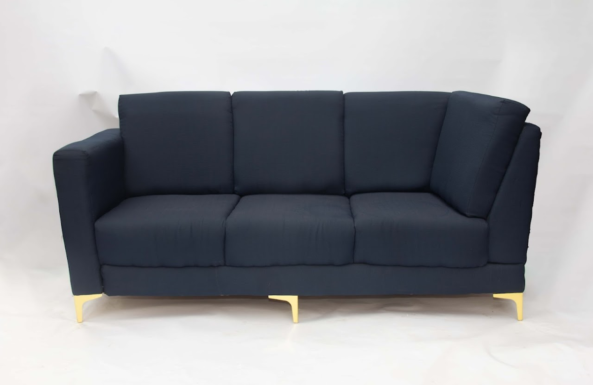 Half L-shaped Sofa Blue Half L-Shaped Sofa - Image 1