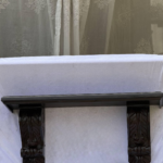 Hand-Carved Floating wall Shelf