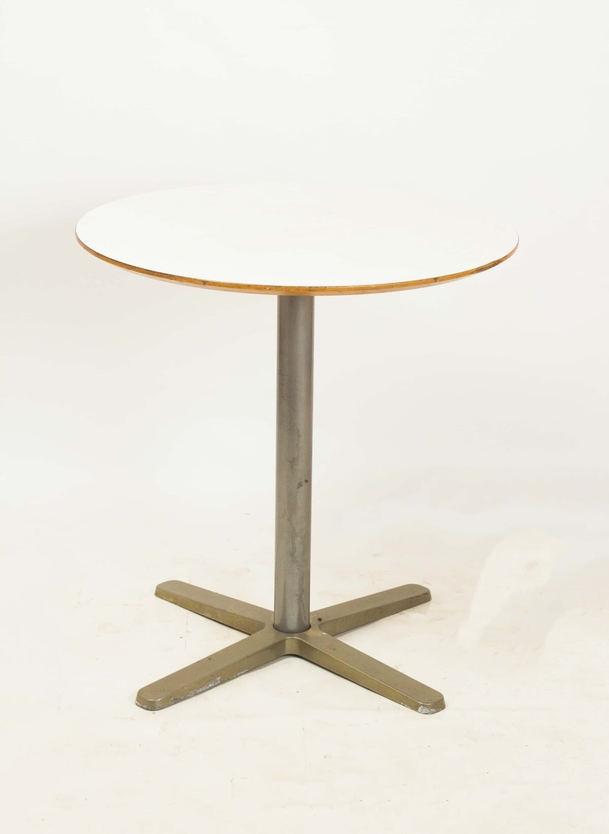IKEA Round table Round Wooden Table with Metal Stand - Image 1