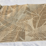 Leaf print rug