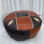 Leather ottoman