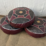 Leather ottoman
