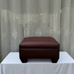 Leather ottoman