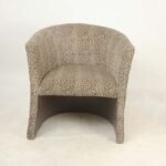 Leopard Patterned Lounge Chair