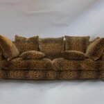 Leopard skin patterned sofa