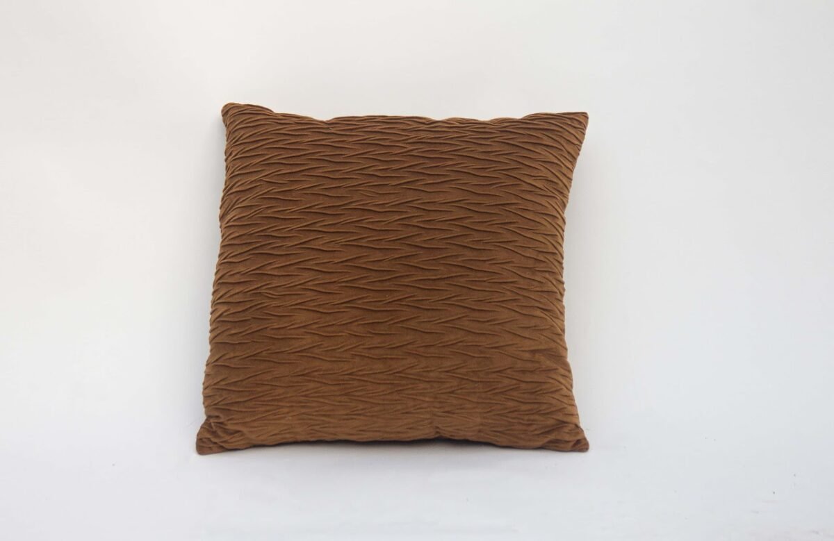 Light Brown Velvet throw pillow Light Brown Velvet throw pillow - Image 1