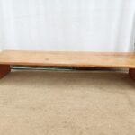 Low wooden Bench