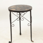 Metal side table