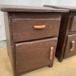 Oak bedside cabinet
