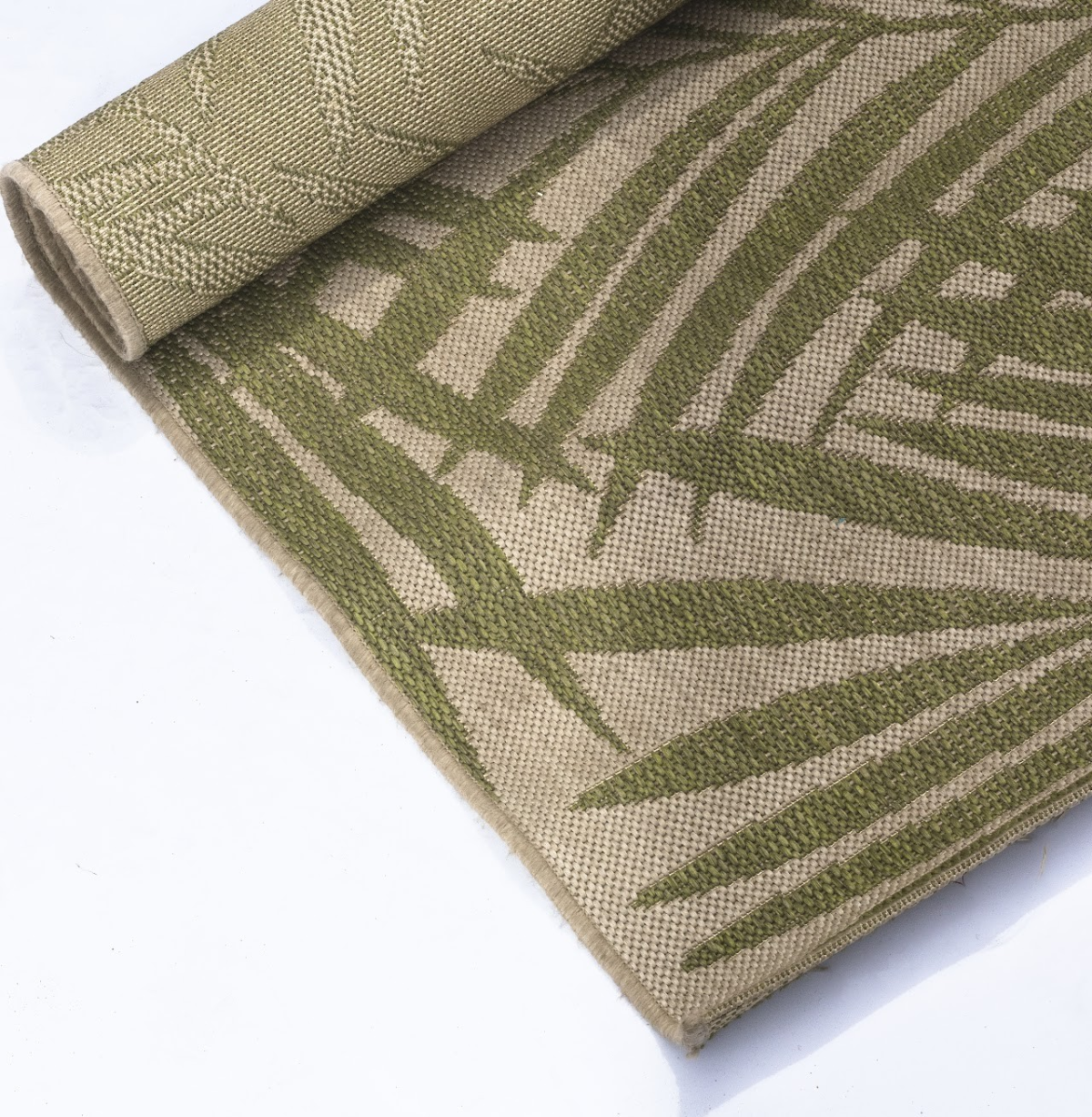 Palm Green Patio Rug - Image 1
