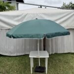Patio Umbrella with Integrated Small Table