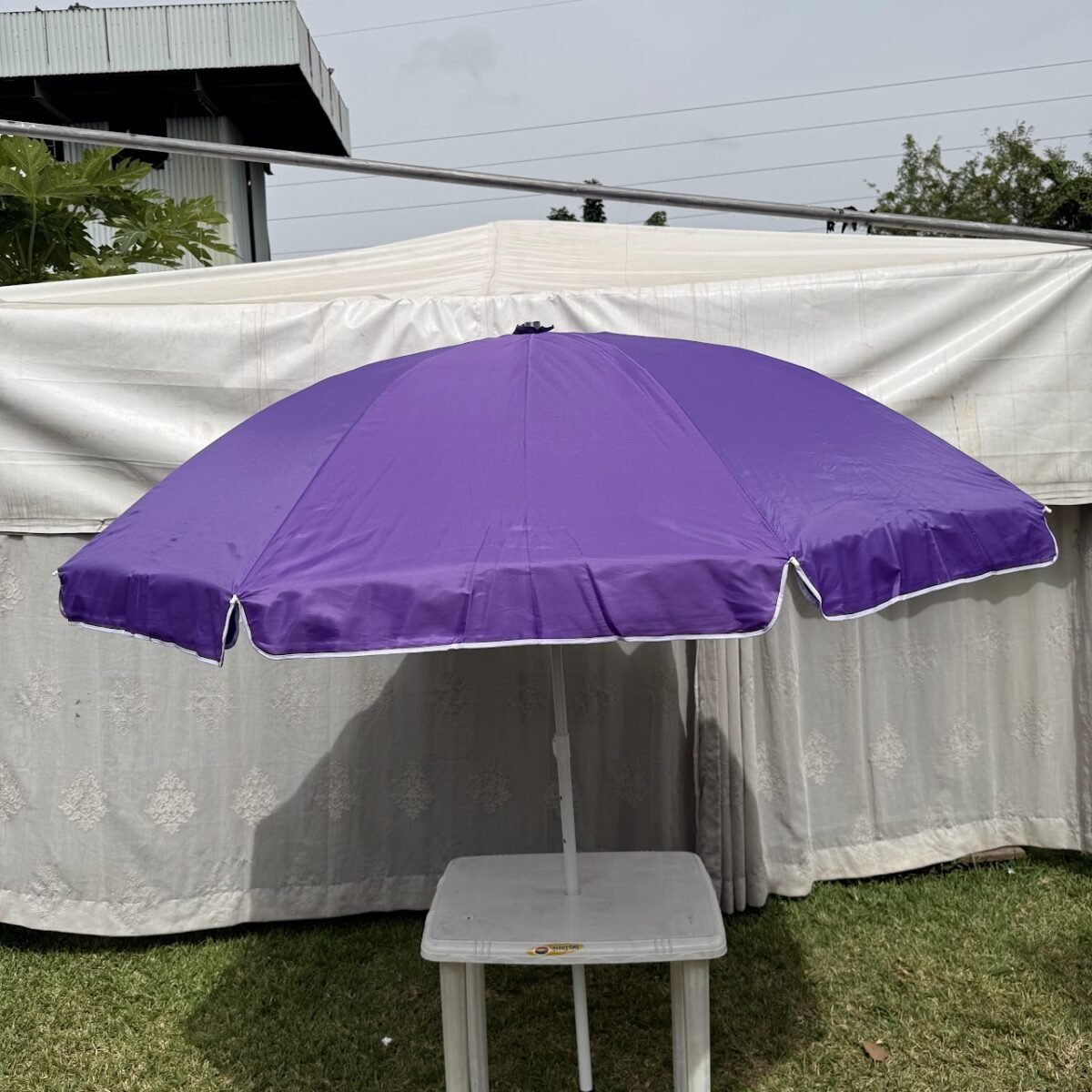 Patio Umbrella with Integrated Small Table - Image 2