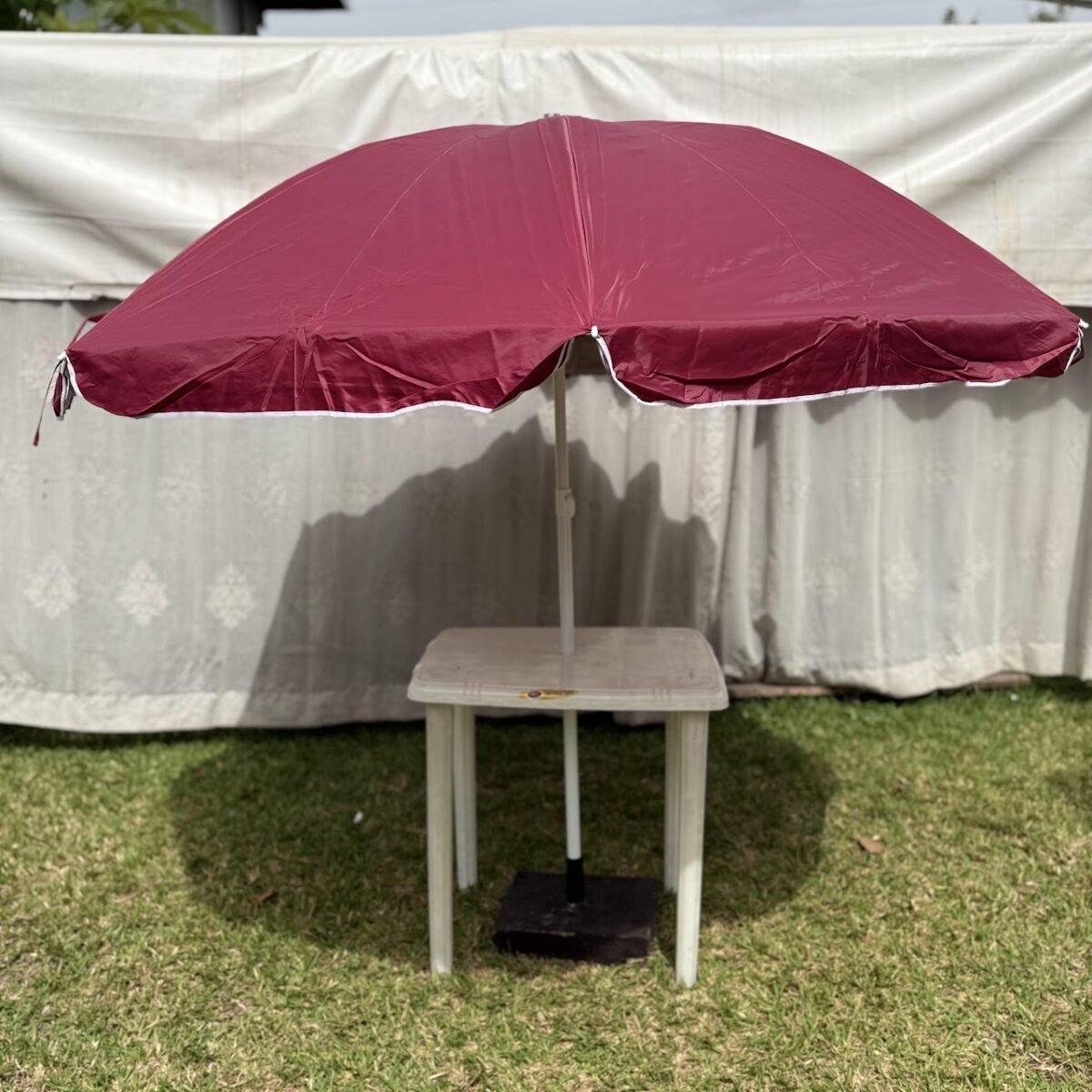 Patio Umbrella with Integrated Small Table - Image 3