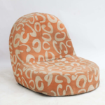 Patterned Armless Lounge Chair