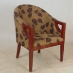 Patterned Vintage Lounge Chair
