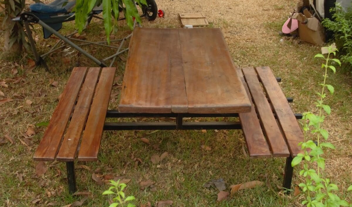 Picnic table with seats4 Picnic Table with Seats - Image 1