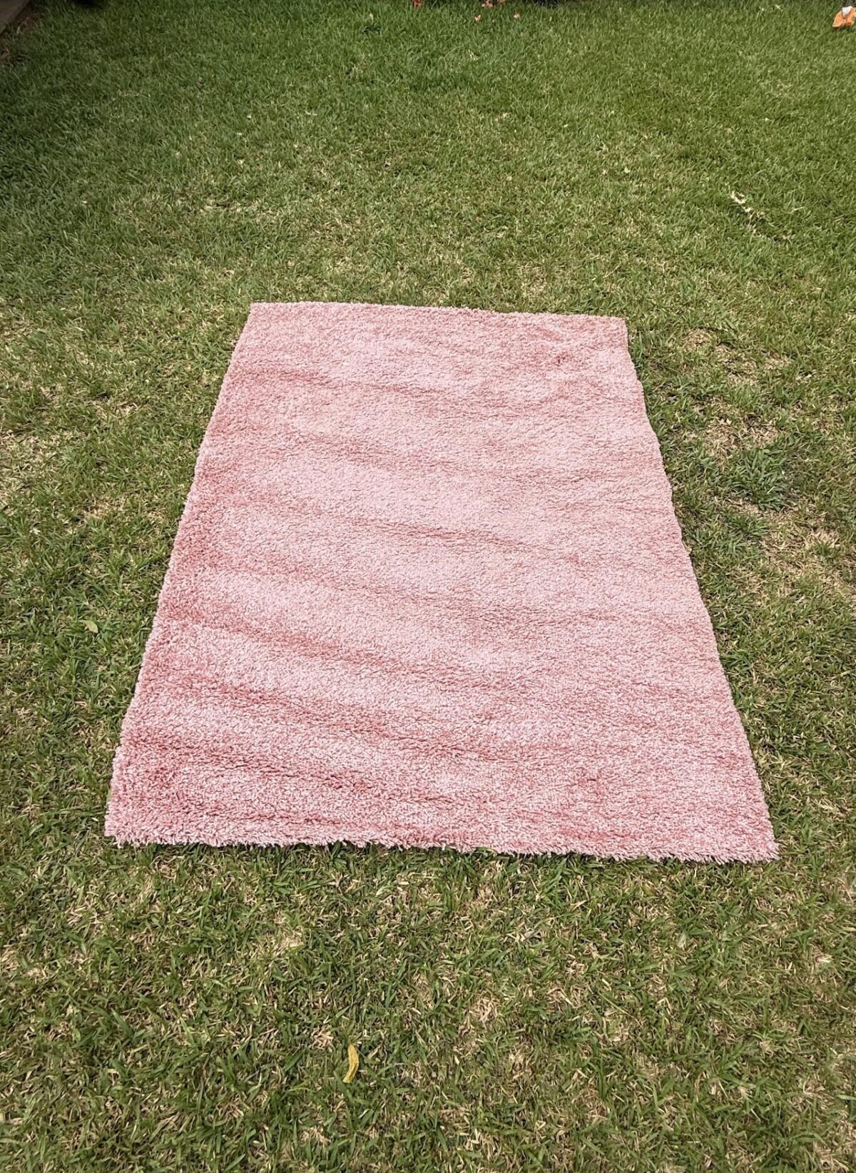 Pink Shaggy Area Rug - Image 1