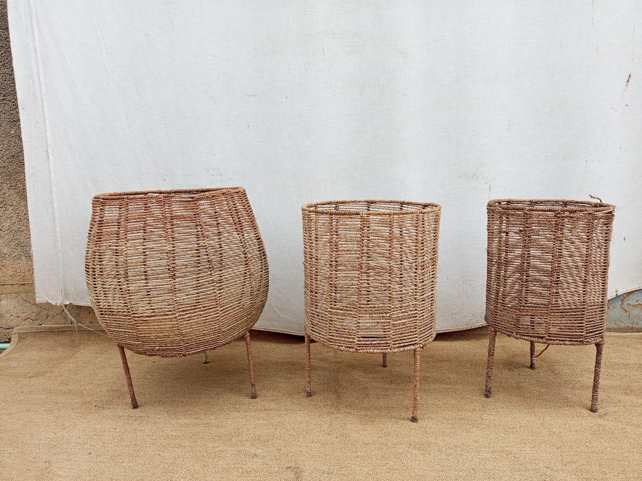 Raffia Flower vase Raffia Flower vase - Image 1