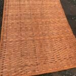 Rattan knitted rug