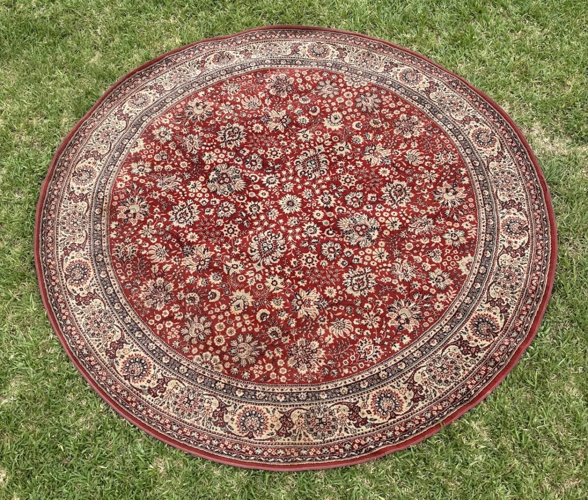 Red Round Rug Red Round Rug - Image 1