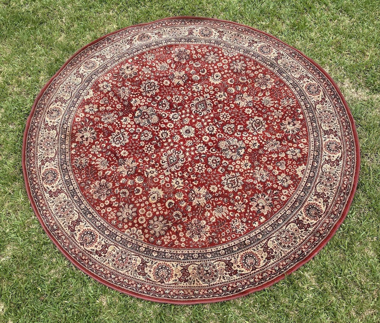 Red Round Rug Red Round Rug - Image 1