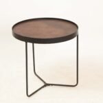 Round side table