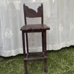 Rustic Live-Edge Bar Stool