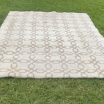 Silky Shag White Area Rug