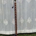 Spindle Bead Wooden Floor Lamp